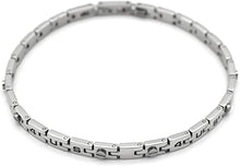 Carica l&#39;immagine nel visualizzatore di Gallery, 4US Gioielli 4UBR0514 Bracciale da Uomo in Acciaio Lucido
