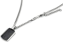 Carica l&#39;immagine nel visualizzatore di Gallery, 4US Gioielli 4UCL0542 Collana da Uomo in Acciaio con Targhetta in Stile Militare
