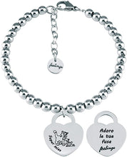 Carica l&#39;immagine nel visualizzatore di Gallery, FEELINGS Jewels Bracciale FE28AB SUPER MIAO in Acciaio Inossidabile
