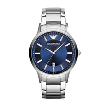 Carica l&#39;immagine nel visualizzatore di Gallery, EMPORIO ARMANI AR11180 Renato Orologio Uomo in Acciaio Quadrante Blu
