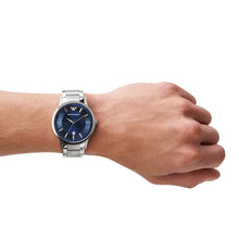 Carica l&#39;immagine nel visualizzatore di Gallery, EMPORIO ARMANI AR11180 Renato Orologio Uomo in Acciaio Quadrante Blu
