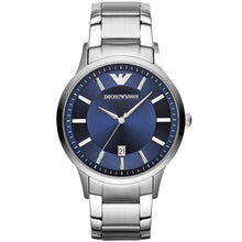 Carica l&#39;immagine nel visualizzatore di Gallery, EMPORIO ARMANI AR11180 Renato Orologio Uomo in Acciaio Quadrante Blu
