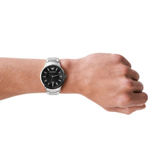 Carica l&#39;immagine nel visualizzatore di Gallery, EMPORIO ARMANI AR11181 Renato Orologio Uomo in Acciaio Quadrante nero
