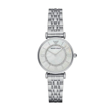 Carica l&#39;immagine nel visualizzatore di Gallery, EMPORIO ARMANI AR1908 Gianni T-BAR Orologio Donna in Acciaio con Quadrante in Madreperla
