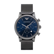 Carica l&#39;immagine nel visualizzatore di Gallery, EMPORIO ARMANI AR1979 Luigi Orologio Cronografo Uomo in Acciaio Placcato Nero
