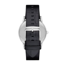 Carica l&#39;immagine nel visualizzatore di Gallery, EMPORIO ARMANI AR2500 Luigi Orologio Uomo in Pelle Nero e Quadrante Nero
