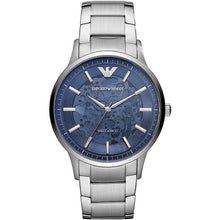 Carica l&#39;immagine nel visualizzatore di Gallery, EMPORIO ARMANI AR60037 Renato Orologio Meccanico uomo in Acciaio Quadrante Blu
