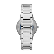 Carica l&#39;immagine nel visualizzatore di Gallery, EMPORIO ARMANI AR60037 Renato Orologio Meccanico uomo in Acciaio Quadrante Blu
