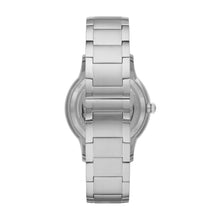 Carica l&#39;immagine nel visualizzatore di Gallery, EMPORIO ARMANI AR60055 Renato Orologio Meccanico uomo in Acciaio Quadrante Nero
