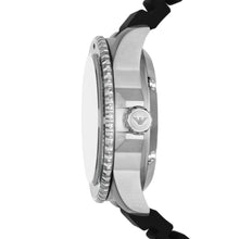 Carica l&#39;immagine nel visualizzatore di Gallery, EMPORIO ARMANI AR60062 DIVER Orologio Meccanico uomo Cinturino in Silicone Nero
