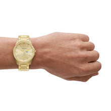Carica l&#39;immagine nel visualizzatore di Gallery, ARMANI EXCHANGE AX1734 BANKS Orologio Uomo in Acciaio Placcato Oro

