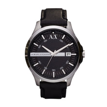 Carica l&#39;immagine nel visualizzatore di Gallery, ARMANI EXCHANGE AX2101 Hampton Orologio Uomo in Pelle Nera
