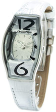 Carica l&#39;immagine nel visualizzatore di Gallery, Chronotech Prisma Flat Orologio da Donna con Cinturino in Pelle color Argento CT.7932L/52
