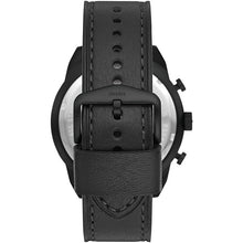 Carica l&#39;immagine nel visualizzatore di Gallery, FOSSIL FS5874 Orologio Cronografo Uomo in Pelle Nero - Bronson

