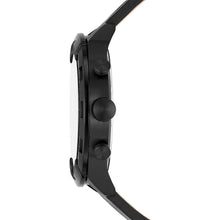 Carica l&#39;immagine nel visualizzatore di Gallery, FOSSIL FS5874 Orologio Cronografo Uomo in Pelle Nero - Bronson
