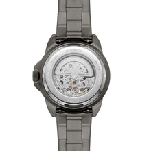 Carica l&#39;immagine nel visualizzatore di Gallery, FOSSIL ME3218 Automatico Uomo in Acciaio Grigio Fumo - Bronson
