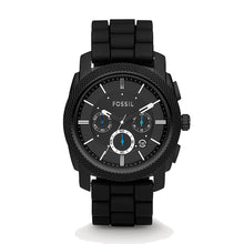 Carica l&#39;immagine nel visualizzatore di Gallery, FOSSIL FS4487 Orologio Cronografo Uomo con Cinturino in Silicone Nero - Machine
