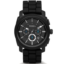 Carica l&#39;immagine nel visualizzatore di Gallery, FOSSIL FS4487 Orologio Cronografo Uomo con Cinturino in Silicone Nero - Machine
