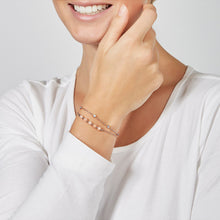 Carica l&#39;immagine nel visualizzatore di Gallery, Fossil JF03529791 Set Bracciale e Girocollo in Acciaio color Oro Rosa e Pietra di Luna - Rose Beads
