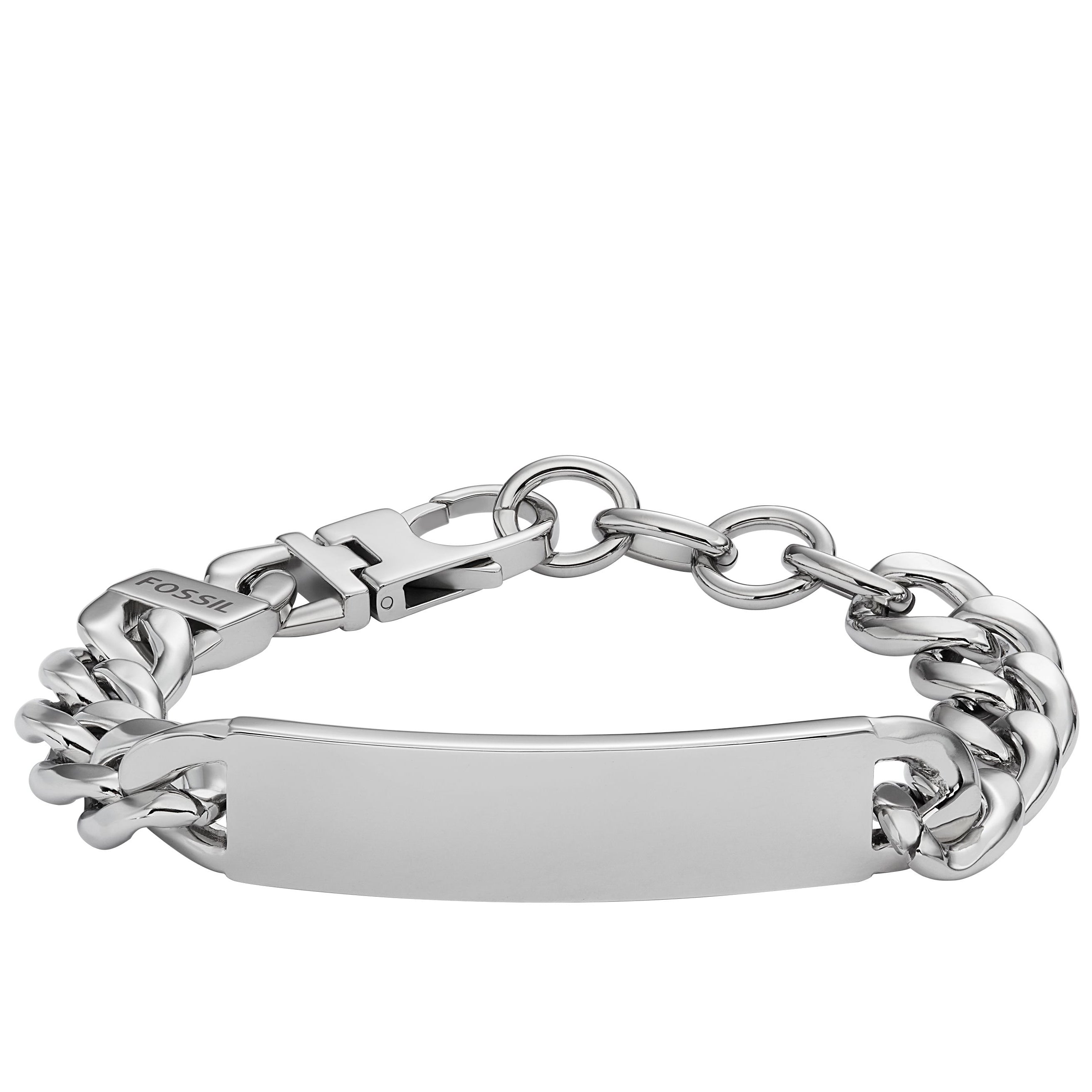 Fossil JF04155040 Bracciale Uomo in Acciaio a Catena con