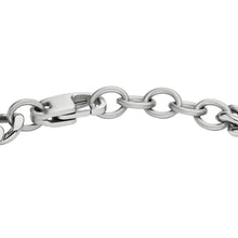 Carica l&#39;immagine nel visualizzatore di Gallery, Fossil JF04342040 Bracciale Uomo in Acciaio a Catena  - Heritage D-Link
