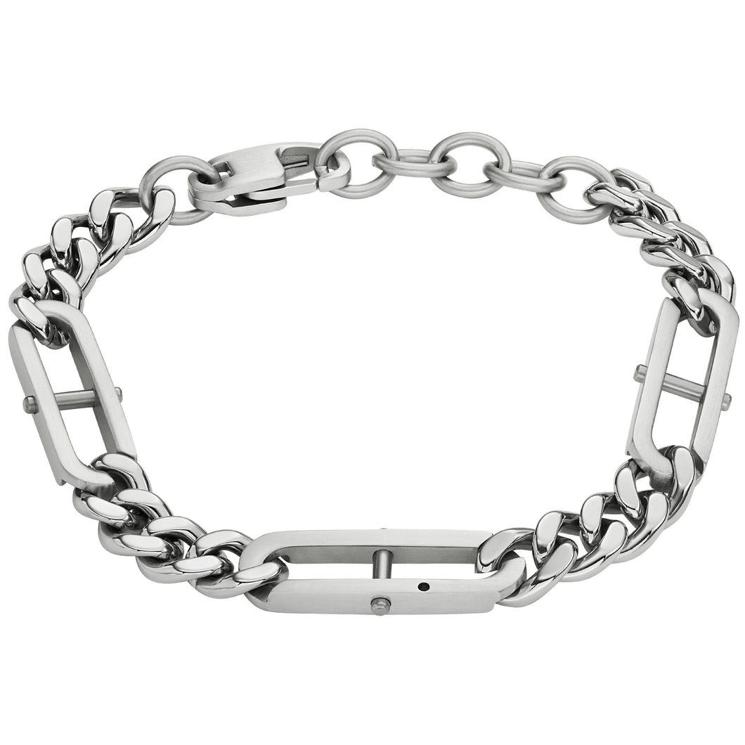 Fossil JF04342040 Bracciale Uomo in Acciaio a Catena  - Heritage D-Link
