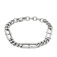 Carica l&#39;immagine nel visualizzatore di Gallery, Fossil JF04342040 Bracciale Uomo in Acciaio a Catena  - Heritage D-Link
