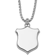 Carica l&#39;immagine nel visualizzatore di Gallery, Fossil JF04345040 Collana Uomo in Acciaio con Pendente a Scudo - Heritage
