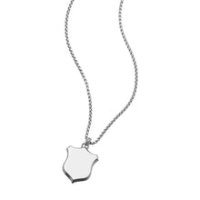 Carica l&#39;immagine nel visualizzatore di Gallery, Fossil JF04345040 Collana Uomo in Acciaio con Pendente a Scudo - Heritage

