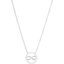 Carica l&#39;immagine nel visualizzatore di Gallery, Fossil JFS00523040 Collana Donna Infinito in Argento e Zirconi - Sterling Silver - Infinity
