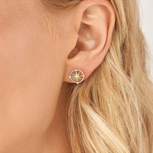 Carica l&#39;immagine nel visualizzatore di Gallery, Fossil JFS00574998 Orecchini Donna Bussola in Argento e Opale - Elliott Compass
