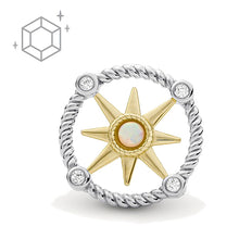 Carica l&#39;immagine nel visualizzatore di Gallery, Fossil JFS00574998 Orecchini Donna Bussola in Argento e Opale - Elliott Compass
