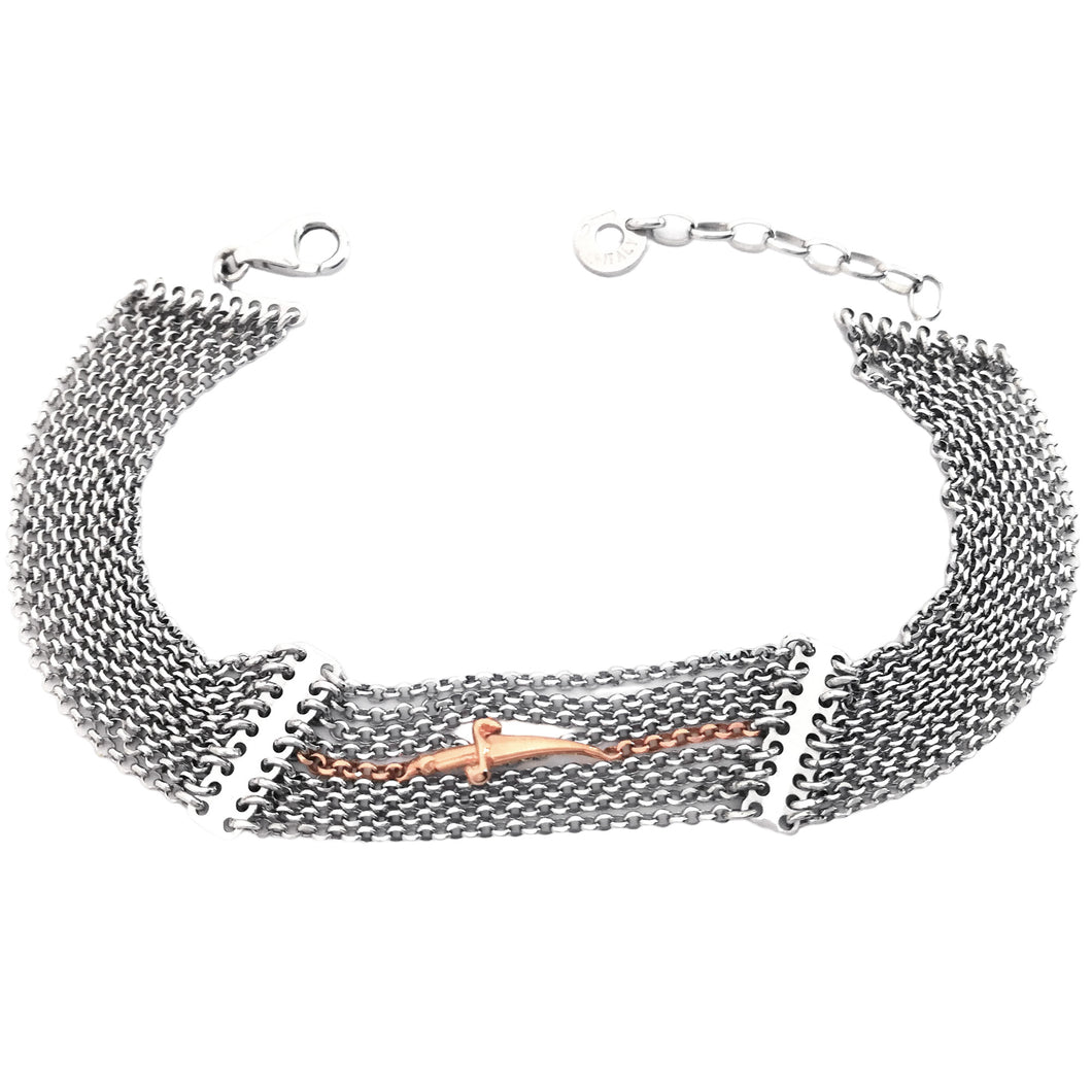 JPBR0764B CESARE PACIOTTI Jewels Bracciale Multifilo da Donna in Argento 925