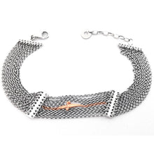 Carica l&#39;immagine nel visualizzatore di Gallery, JPBR0764B CESARE PACIOTTI Jewels Bracciale Multifilo da Donna in Argento 925
