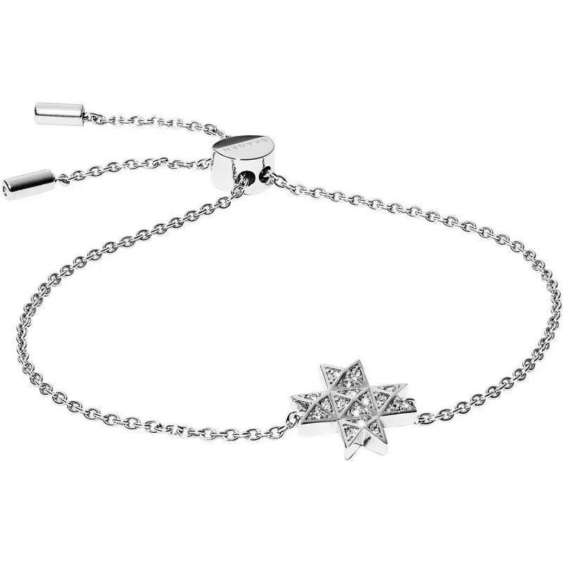 Skagen SKJ1261040 Bracciale donna in Acciaio Colore Argento con Cristalli ELIN