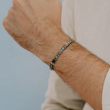 Carica l&#39;immagine nel visualizzatore di Gallery, COMETE Uomo Acciaio UBR 1035 Bracciale Colore Argento e PVD Oro Rosa - Zip
