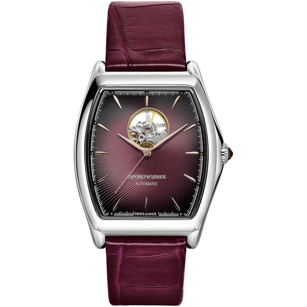 EMPORIO ARMANI Swiss Made ARS3356 - Orologio Meccanico Uomo in Pelle