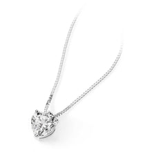 Carica l&#39;immagine nel visualizzatore di Gallery, AGZ 247 Collana da Donna Ambrosia Gioielli in Oro Bianco 18kt e Zircone a forma di Cuore
