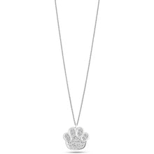 Carica l&#39;immagine nel visualizzatore di Gallery, AGZ 271 Collana da Donna Ambrosia Gioielli in Oro e Zirconi a forma di Impronta
