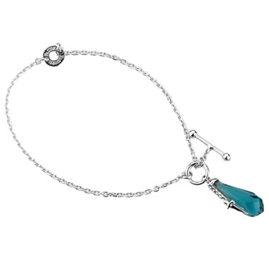 JPBR0690B CESARE PACIOTTI Jewels Bracciale da Donna con Charm in Argento 925 e Cristallo Blu