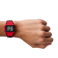 Carica l&#39;immagine nel visualizzatore di Gallery, DIESEL DZ1923 Chopped Orologio digitale unisex rosso e nero
