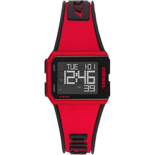 Carica l&#39;immagine nel visualizzatore di Gallery, DIESEL DZ1923 Chopped Orologio digitale unisex rosso e nero
