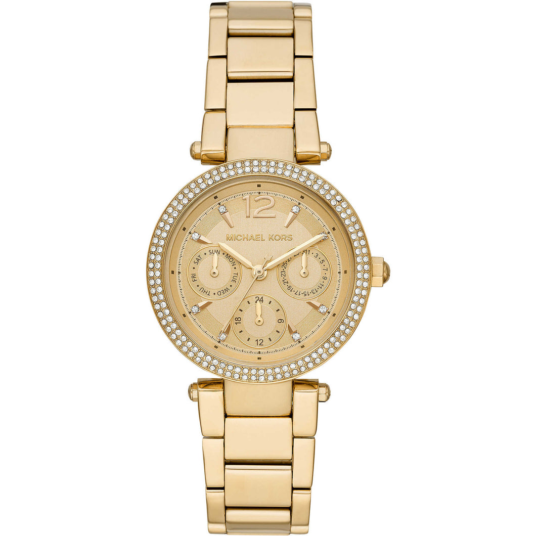 Michael Kors MK6351 Parker orologio multifunzione Acciaio donna Gold ip